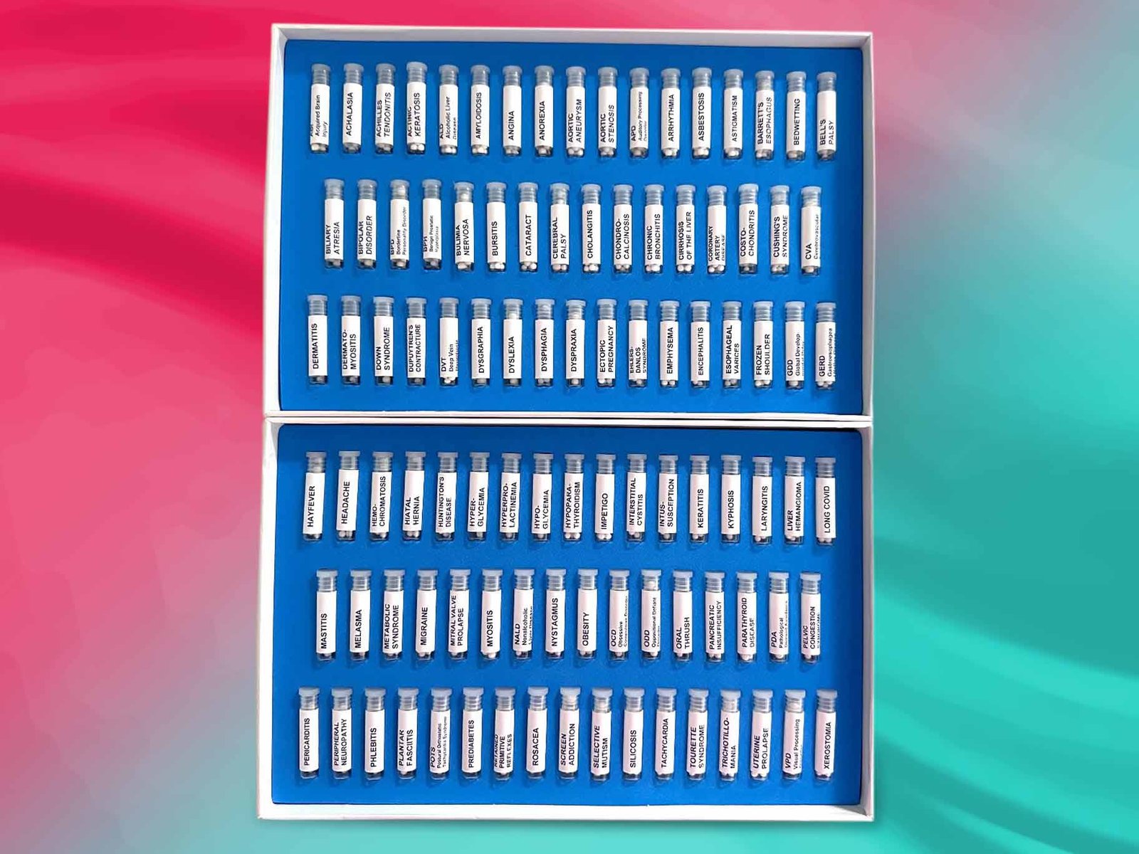 Medical Conditions Test Kit 2 for Bioresonance Practitioners and Kinesiologists